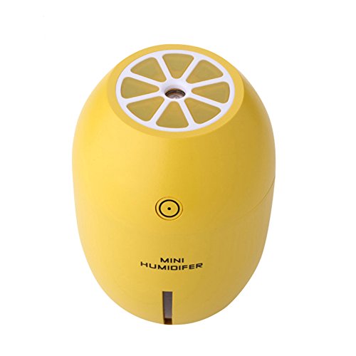 YOOKOON Mist Humidifier 180ml Portable USB Air Humidifier 4 Hours Auto Shut-off Quiet Lemon Purifier for Office Home Yoga - B0752SFHHL